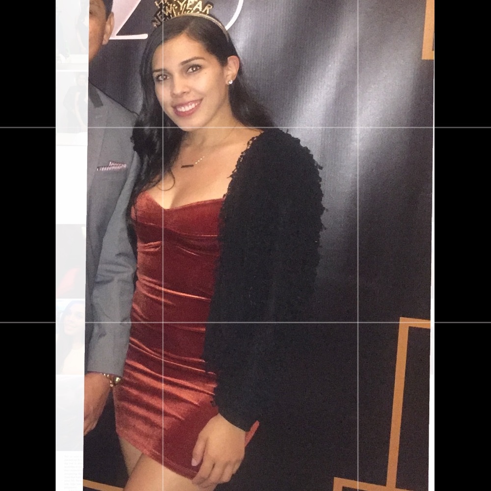 Dark orange suede dress ✨